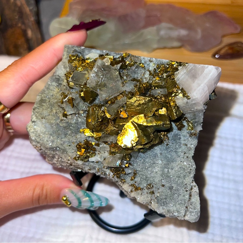 Pyrite X Quartz Specimen